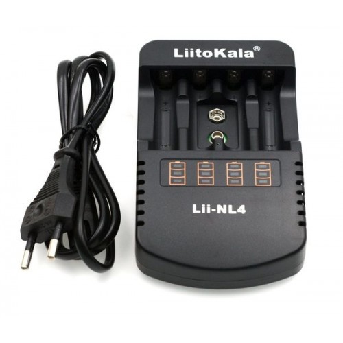 Зарядное устройство Liitokala Lii-NL4 на 4 акк+ 9V USB NiMh + кро...