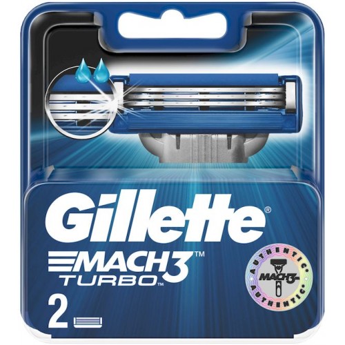 Сменные кассеты Gillette "MACH 3 Turbo" "2" O...