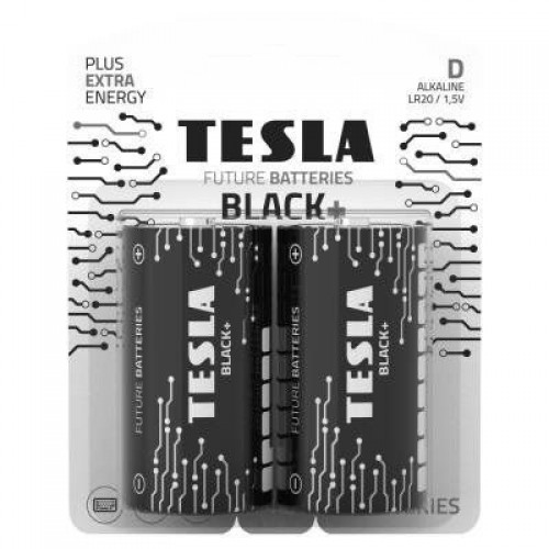 Элемент питания Tesla D BLACK+ LR20 2BL (цена за 1 шт (не блистер...