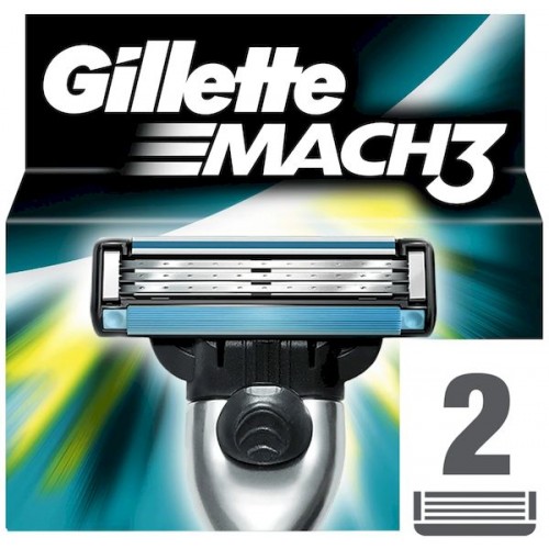Сменные кассеты Gillette "MACH 3" "2" Origina...