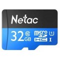 Карта памяти MicroSD  32GB  P500  NETAC Standard  Class 10  UHS-I (90 Mb/s) без адаптера 639 (Код: УТ000034147)