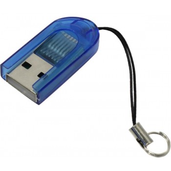 Картридер Smartbuy MicroSD, голубой (SBR-710-B) (Код: УТ000007819)