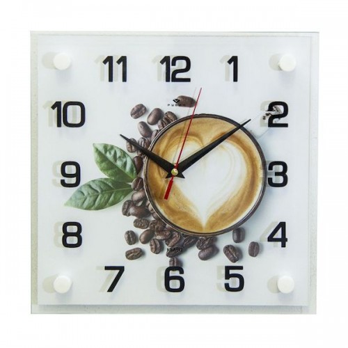 Часы настенные Рубин 2525-004 (10) "Кофе и зерна" (Код: