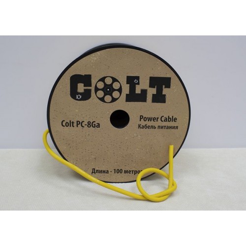Силовой кабель COLT 8GA  (50 метров) гибкий силикон,омедненный ал...