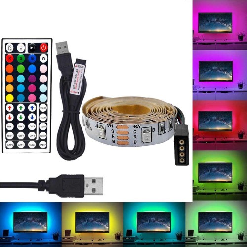 RGB LED лента от USB для визуальных эффектов TV 2m