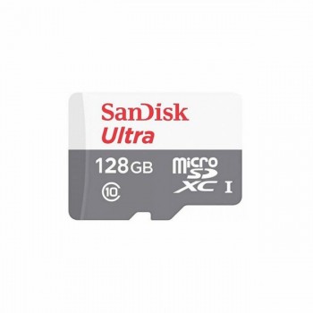 Карта памяти SanDisk 128GB Class 10 Ultra Light UHS-I  (100 Mb/s) + SD адаптер (Код: УТ000011420)