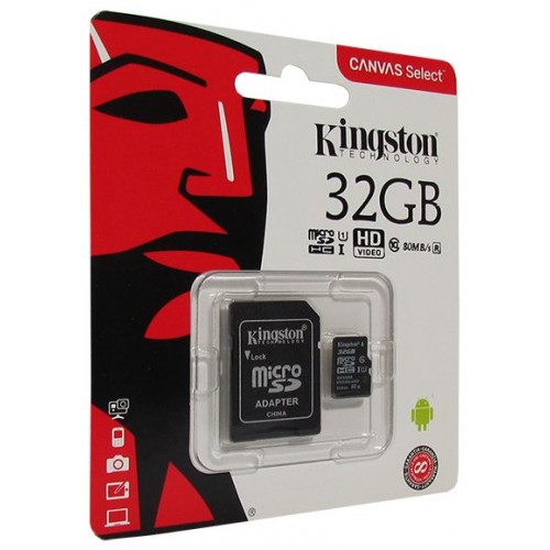 Карта памяти Kingston Canvas Select Plus A1 Class 10 32GB (100 Mb