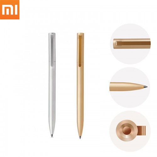 Ручка шариковая Xiaomi Mi Aluminum Rollerball Pen, золото (Код: У