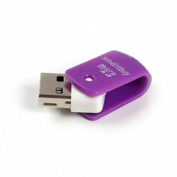 Картридер Smartbuy MicroSD, фиолетовый (SBR-706-F) (1/20)