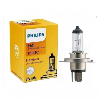Галогеновая лампа Philips H4 (60/55W 12V) Original 1шт (12342C1) (Код: УТ000024570)