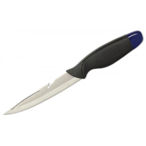 Нож разделочный "Следопыт", прорезиненная ручка, дл. кл