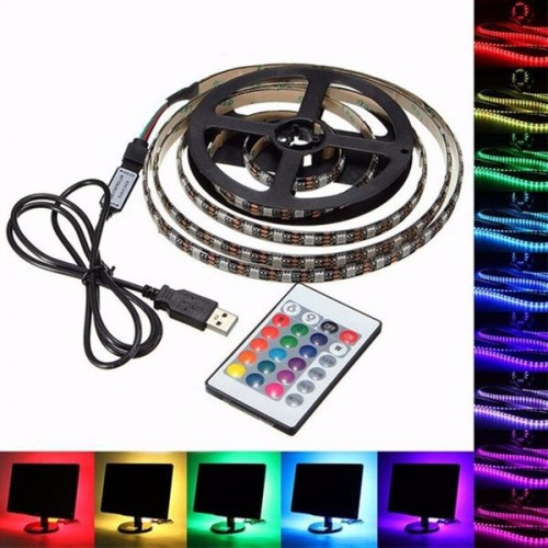 RGB LED лента от USB для визуальных еффектов TV 3m