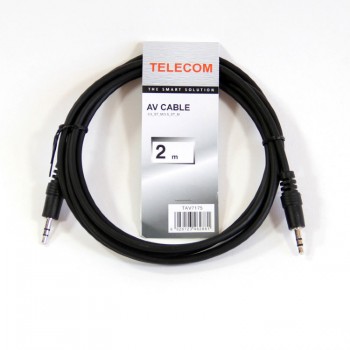 Кабель соединительный Telecom 3.5 Jack (M) - 3.5 Jack (M), стерео, аудио, 2 м. (1/250) (Код: УТ000002962)