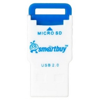 Картридер Smartbuy MicroSD, голубой (SBR-707-B) (Код: УТ000008373)