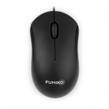 Мышь проводная FUMIKO NETSURF черная (Код: УТ000040775)