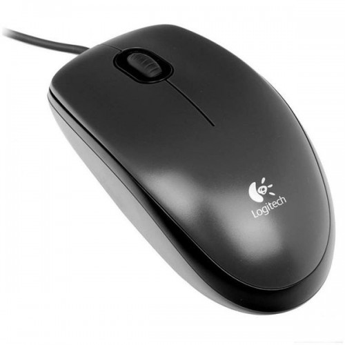 Мышь Logitech M100 черный/темно-серый оптическая (1000dpi) USB1.1...