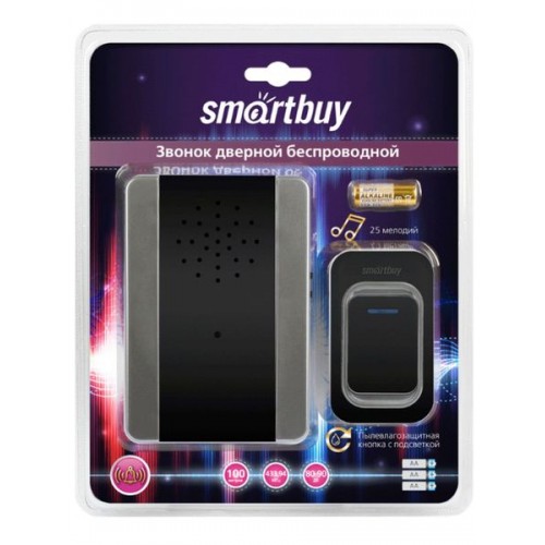 Звонок Smartbuy дверной беспровод. с цифр. код., IP44, подсветкой