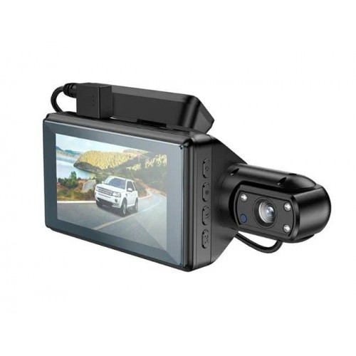 HOCO DI07 Видеорегистратор с двумя камерами HD Black (Код: УТ0000
