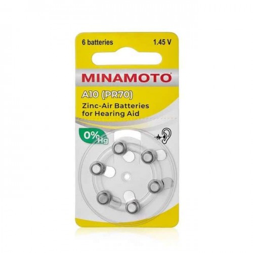 Элемент питания Minamoto  ZA10  (PR70)  6BL    6/60/300 (Код: УТ0