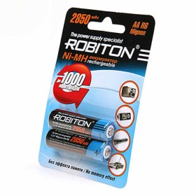 Аккумулятор Robiton R6 (2850 mAh) 2BL 50 / 200 (цена за 1 шт (не блистер) (Код: УТ000003078)