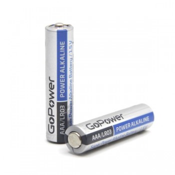 Элемент питания GoPower LR03 AAA Shrink 2S Alkaline 1.5V (2/40/800) (цена за 1 шт (не блистер) (Код: УТ000006713)
