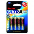 Элемент питания Kodak LR 6 Ultra Digatal 4BL CAT 30959514 80/400 (цена за 1 шт (не блистер) (Код: УТ000002297)