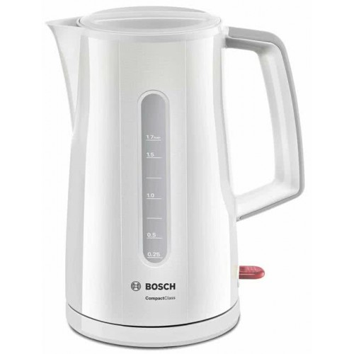 Чайник электрический Bosch TWK3A011 белый (2400 Вт, объем - 1.7 л