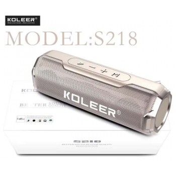 Акустика беспроводная Koleer S218  (BT, FM Radio, Mp3 microSD, RGB подсветка)  (Код: УТ000041404)