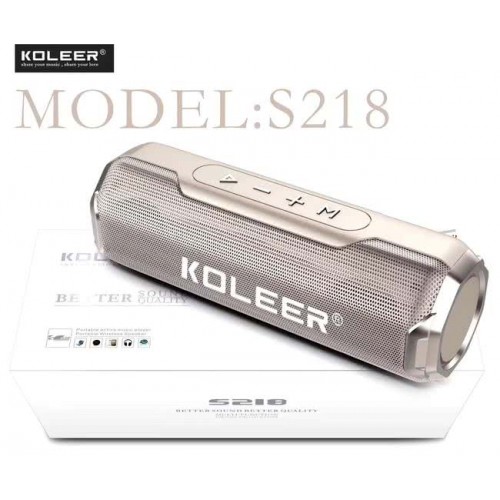 Акустика беспроводная Koleer S218  (BT, FM Radio, Mp3 microSD, RG...