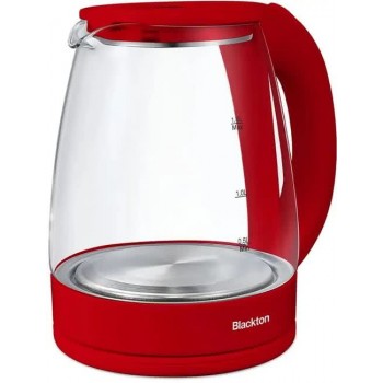 Чайник электрический Blackton KT1800G красный (1500 Вт, объем - 1.8 л, корпус: стеклянный) (Код: УТ000040592)