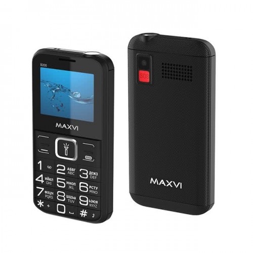 Мобильный телефон Maxvi B200 32Mb/32Mb Черный РСТ (Код: УТ0000405...