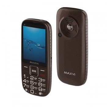 Мобильный телефон Maxvi B9 32Mb/32Mb Коричневый РСТ (Код: УТ000040568)