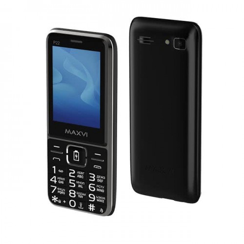 Мобильный телефон Maxvi P22 32Mb/32Mb Черный РСТ (Код: УТ00004057...