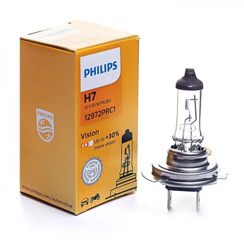 Галогеновая лампа Philips H7 (55W 12V) Vision 1 шт (12972PRC1) (К