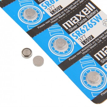 Элемент питания Maxell SR 626SW 5BL card (цена за 1 шт (не упаковка) (Код: УТ000002543)
