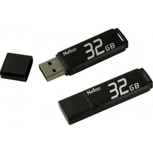 Флеш-накопитель USB  32GB  Netac  U351  чёрный (Код: УТ000036684)