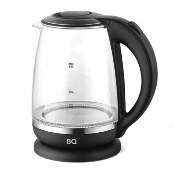 Чайник электрический BQ KT2049G черный (2200 Вт, объем - 2 л, корпус: стекло/пластик) (Код: УТ000041195)