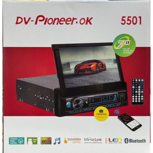 Pioneer OK 5501 ( Выдвижной экран 7" /4х51Вт) (Код: УТ000040