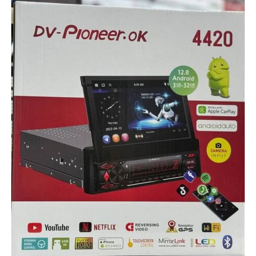 Pioneer OK 4420 3/32  (Android 12, Выдвижной экран 7", 4х51В