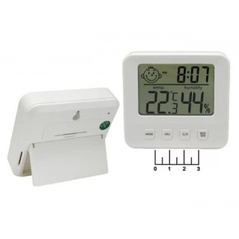 Термометр CX-1222  (In, clock,влажность) (Код: УТ000039223)