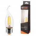 Лампа светодиодная WOLTA Филамент "Свеча на ветру" CD35 5Вт 3000К 545лм E27 1/10/50 (Код: УТ000040253)