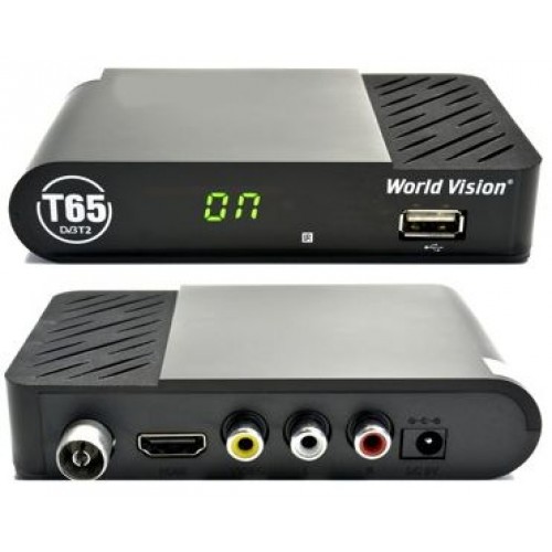 Цифровая приставка T2 World Vision T65 DISPLAY DVB-T2