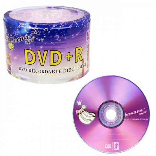 Диск оптический BANAN  DVD+R 4,7GB (Код: УТ000038174)