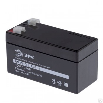 Аккумулятор Эра GS1213 1 pcs (Cвинцово-кислотный 12V 1,3) (1/20/900) (Код: УТ000013468)