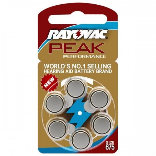 Элемент питания Ray-O-Vac PEAK 675 6BL (6/60/300) (цена за 1 шт (...