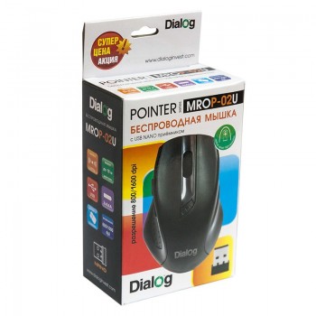 Мышь Dialog Pointer MROP-02U,безпроводная,24G (Код: УТ000004045)