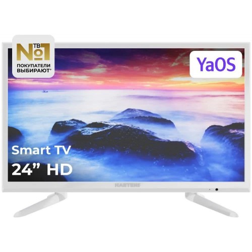Телевизор Hartens HTY-24HDR06W-S2 SmartTV ЯндексТВ белый (Код: УТ...
