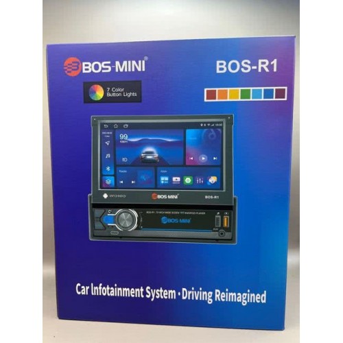 BOS-MINI BOS-R1 4/64 (Android 12, Выдвижной экран 7", 4х51Вт