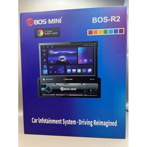 BOS-MINI BOS-R2 4/64 (Android 12, Выдвижной экран 7", 4х51Вт
