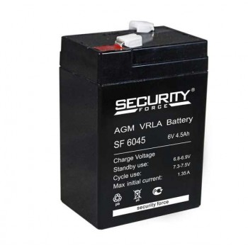 Аккумулятор SF 6045 Security Force 6V 4,5 Ah 1 pcs  (Код: УТ000004461)